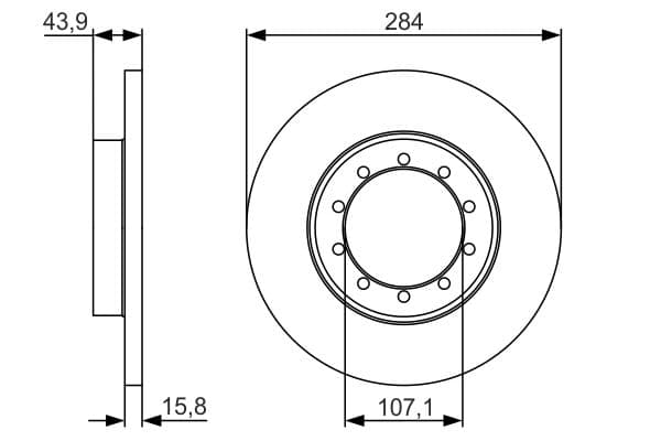 BOSCH Brzdový kotúč 0986479A34 1