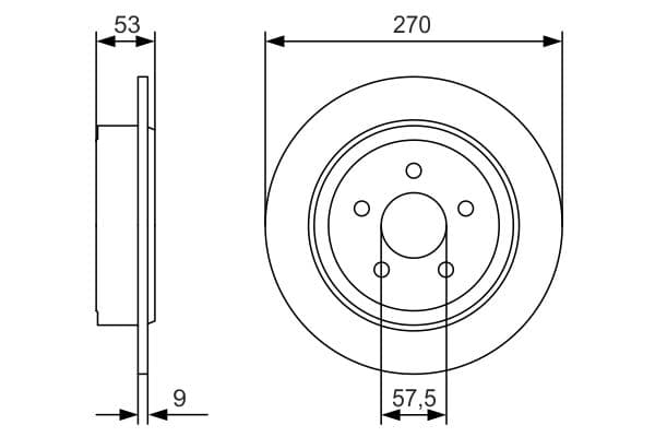 BOSCH Brzdový kotúč 0986479A79 1