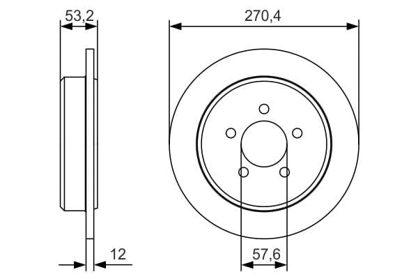 BOSCH Brzdový kotúč 0986479A80 1