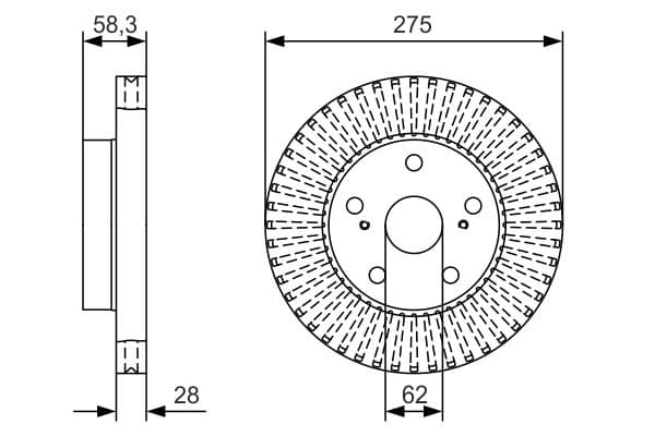 BOSCH Brzdový kotúč 0 986 479 A97 1