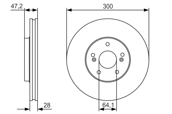 BOSCH Brzdový kotúč 0986479R47 1
