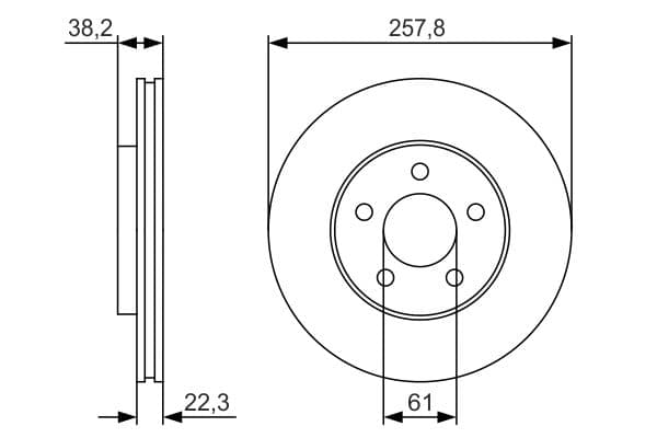 BOSCH Brzdový kotúč 0 986 479 R56 1