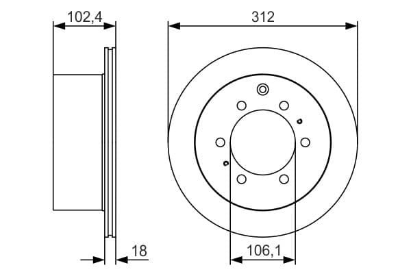 BOSCH Brzdový kotúč 0 986 479 R57 1