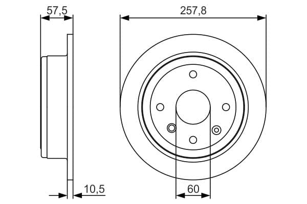 BOSCH Brzdový kotúč 0 986 479 S08 1