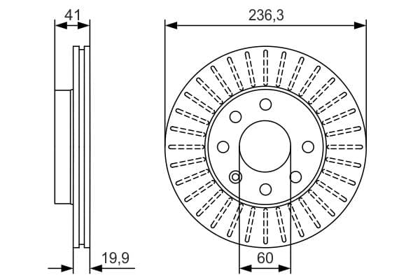 BOSCH Brzdový kotúč 0 986 479 S98 1
