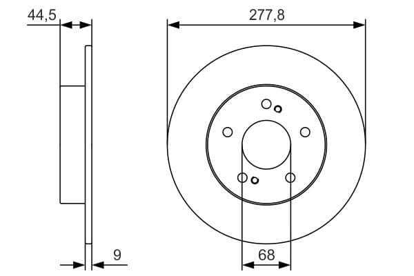 BOSCH Brzdový kotúč 0986479T86 1