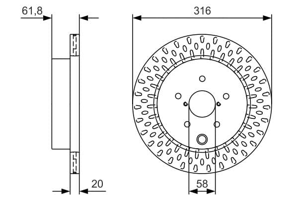 BOSCH Brzdový kotúč 0 986 479 V05 1