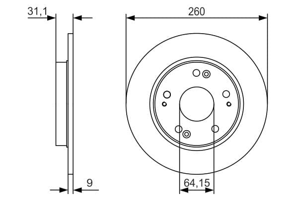 BOSCH Brzdový kotúč 0986479V21 1