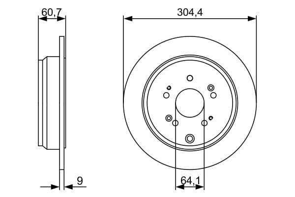 BOSCH Brzdový kotúč 0 986 479 V84 1