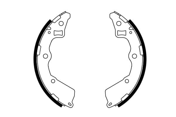 BOSCH Sada brzdových čeľustí 0986487757 1