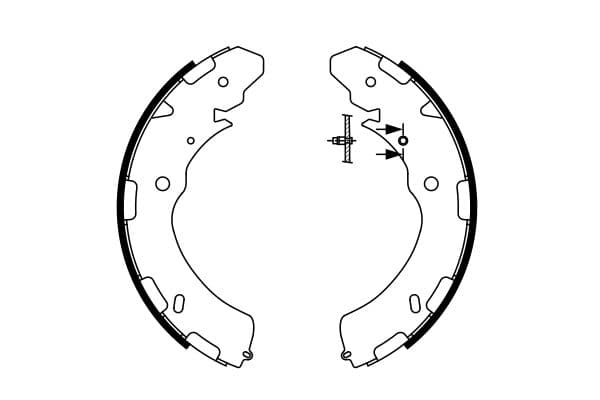 BOSCH Sada brzdových čeľustí 0986487758 1