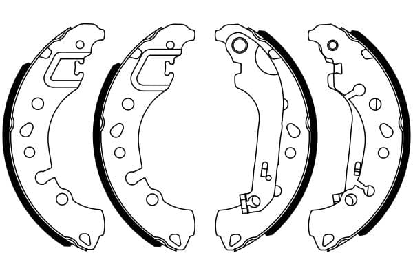 BOSCH Sada brzdových čeľustí 0986487961 1