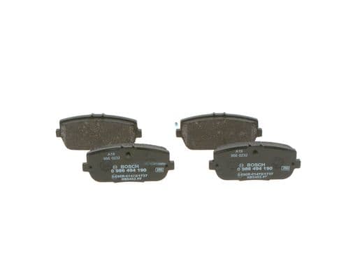BOSCH Sada brzdových platničiek kotúčovej brzdy 0986494190 1