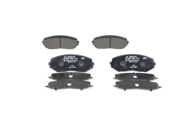 BOSCH Sada brzdových platničiek kotúčovej brzdy 0986494241 1