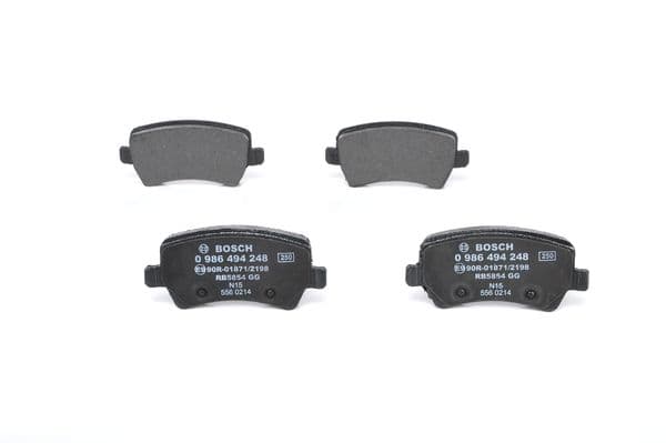 BOSCH Sada brzdových platničiek kotúčovej brzdy 0986494248 1