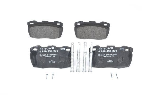 BOSCH Sada brzdových platničiek kotúčovej brzdy 0986494291 1