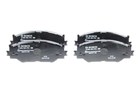 BOSCH Sada brzdových platničiek kotúčovej brzdy 0986494316 1