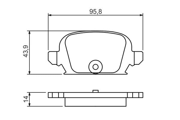 BOSCH Sada brzdových platničiek kotúčovej brzdy 0986494340 1