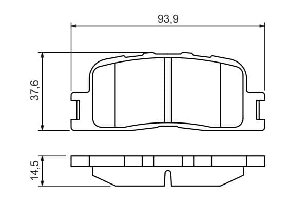 BOSCH Sada brzdových platničiek kotúčovej brzdy 0986494359 1