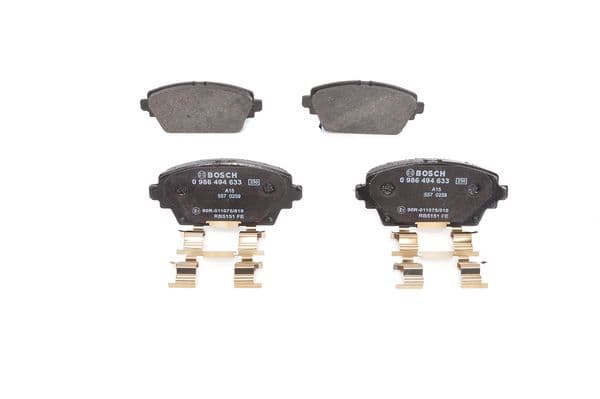 BOSCH Sada brzdových platničiek kotúčovej brzdy 0986494633 1