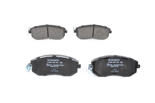 BOSCH Sada brzdových platničiek kotúčovej brzdy 0986494761 1