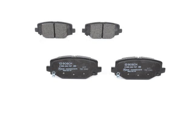 BOSCH Sada brzdových platničiek kotúčovej brzdy 0986494767 1