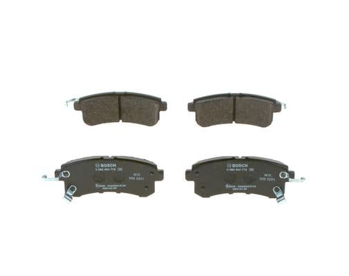 BOSCH Sada brzdových platničiek kotúčovej brzdy 0986494778 1