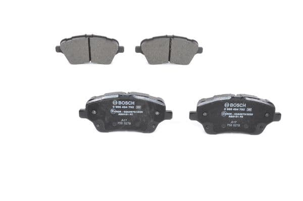 BOSCH Sada brzdových platničiek kotúčovej brzdy 0986494792 1