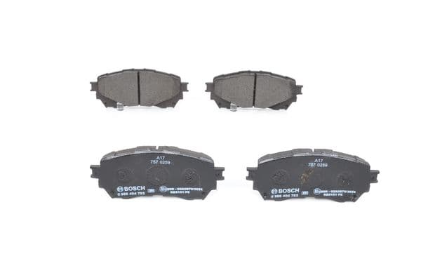 BOSCH Sada brzdových platničiek kotúčovej brzdy 0986494793 1