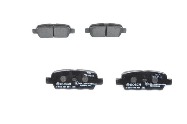 BOSCH Sada brzdových platničiek kotúčovej brzdy 0986494861 1