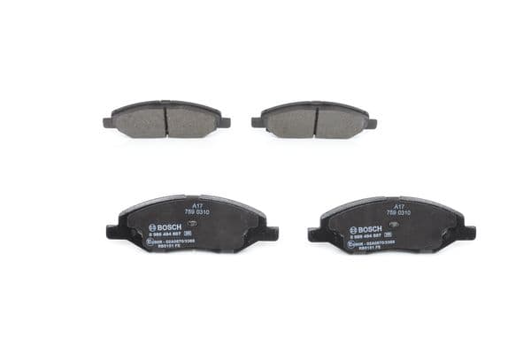 BOSCH Sada brzdových platničiek kotúčovej brzdy 0986494867 1