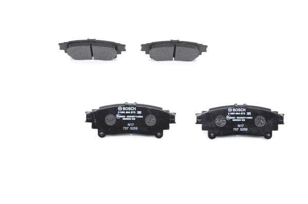 BOSCH Sada brzdových platničiek kotúčovej brzdy 0986494873 1