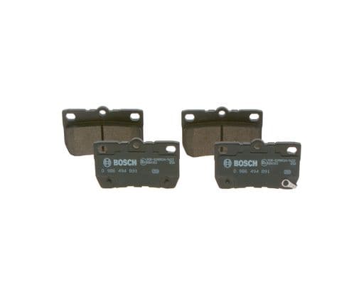 BOSCH Sada brzdových platničiek kotúčovej brzdy 0 986 494 891 1