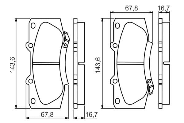 BOSCH Sada brzdových platničiek kotúčovej brzdy 0 986 495 352 1