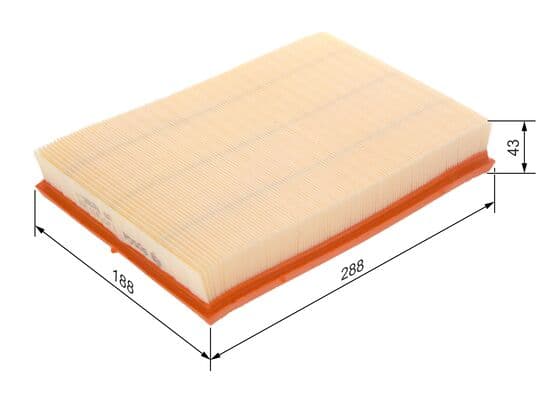 BOSCH Vzduchový filter 1457433059 1