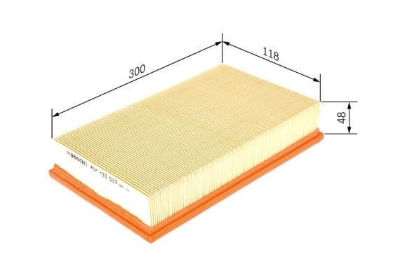 BOSCH Vzduchový filter 1457433523 1