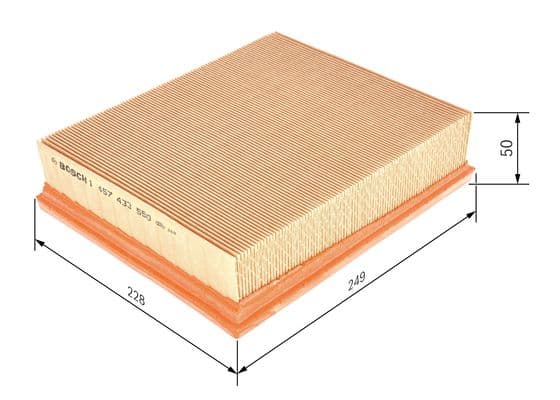 BOSCH Vzduchový filter 1457433550 1