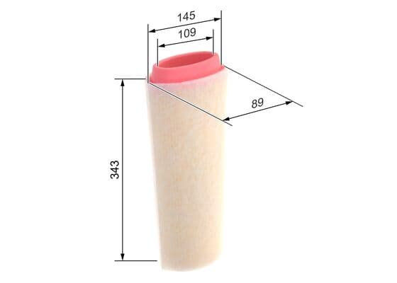 BOSCH Vzduchový filter 1457433588 1