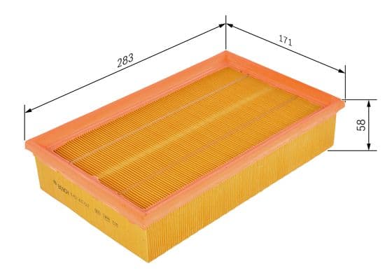 BOSCH Vzduchový filter 1457433607 1