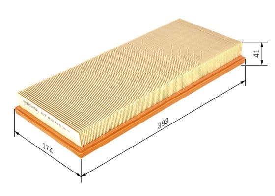 BOSCH Vzduchový filter 1457433616 1