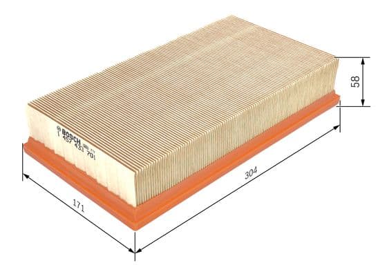 BOSCH Vzduchový filter 1457433701 1