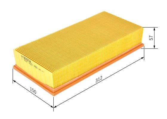 BOSCH Vzduchový filter 1457433750 1