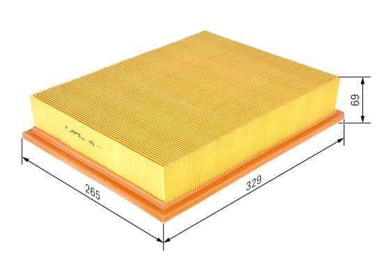 BOSCH Vzduchový filter 1457433753 1