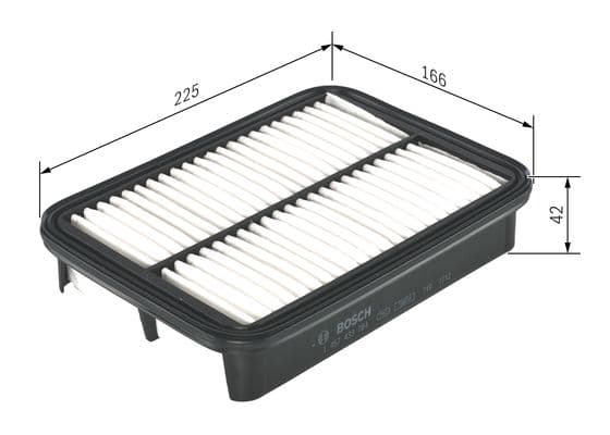 BOSCH Vzduchový filter 1457433784 1