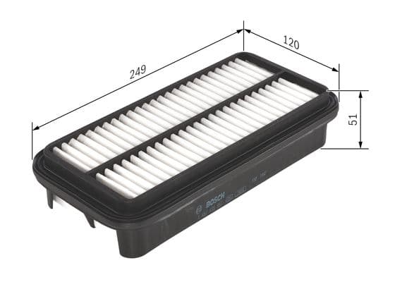 BOSCH Vzduchový filter 1457433957 1