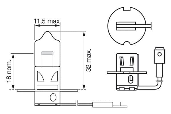 Žiarovka H3 BOSCH 1987302038 1987302038 1