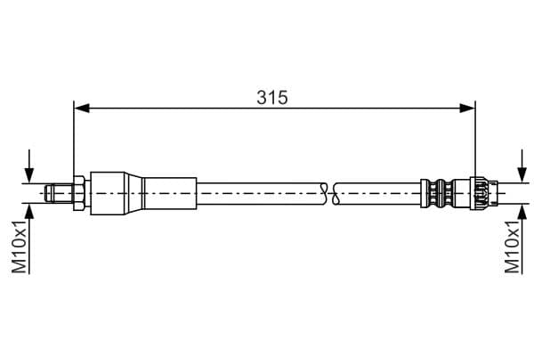 BOSCH Brzdová hadica 1987476032 1