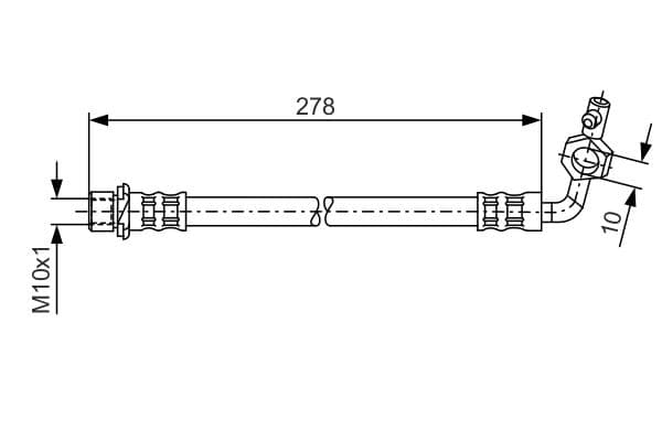 BOSCH Brzdová hadica 1987476113 1
