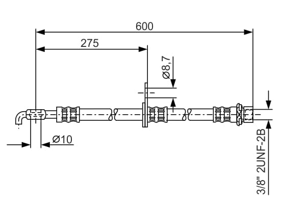 BOSCH Brzdová hadica 1 987 476 246 1