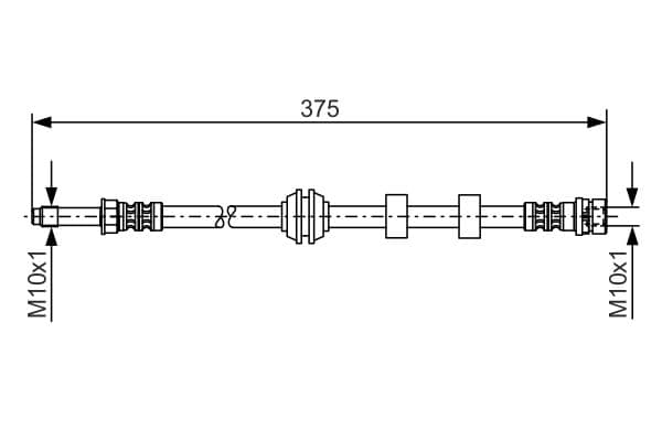 BOSCH Brzdová hadica 1987476626 1